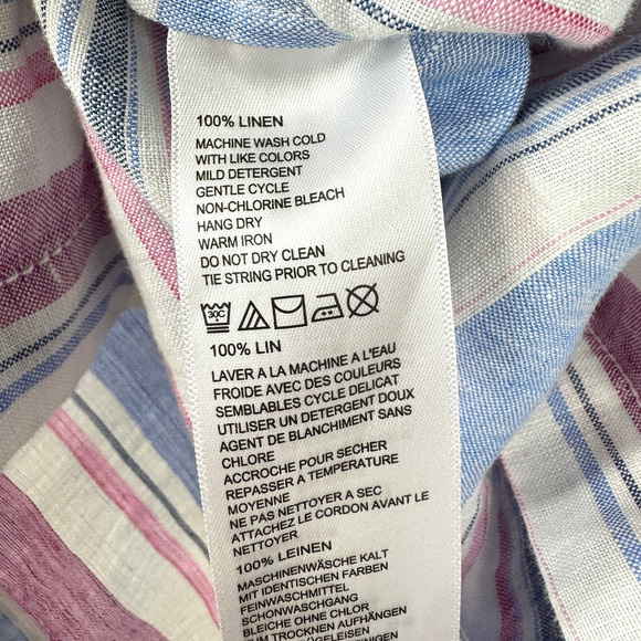 Tommy Bahama Tulum Stripe Linen Hoodie Size Small - Picture 10 of 13